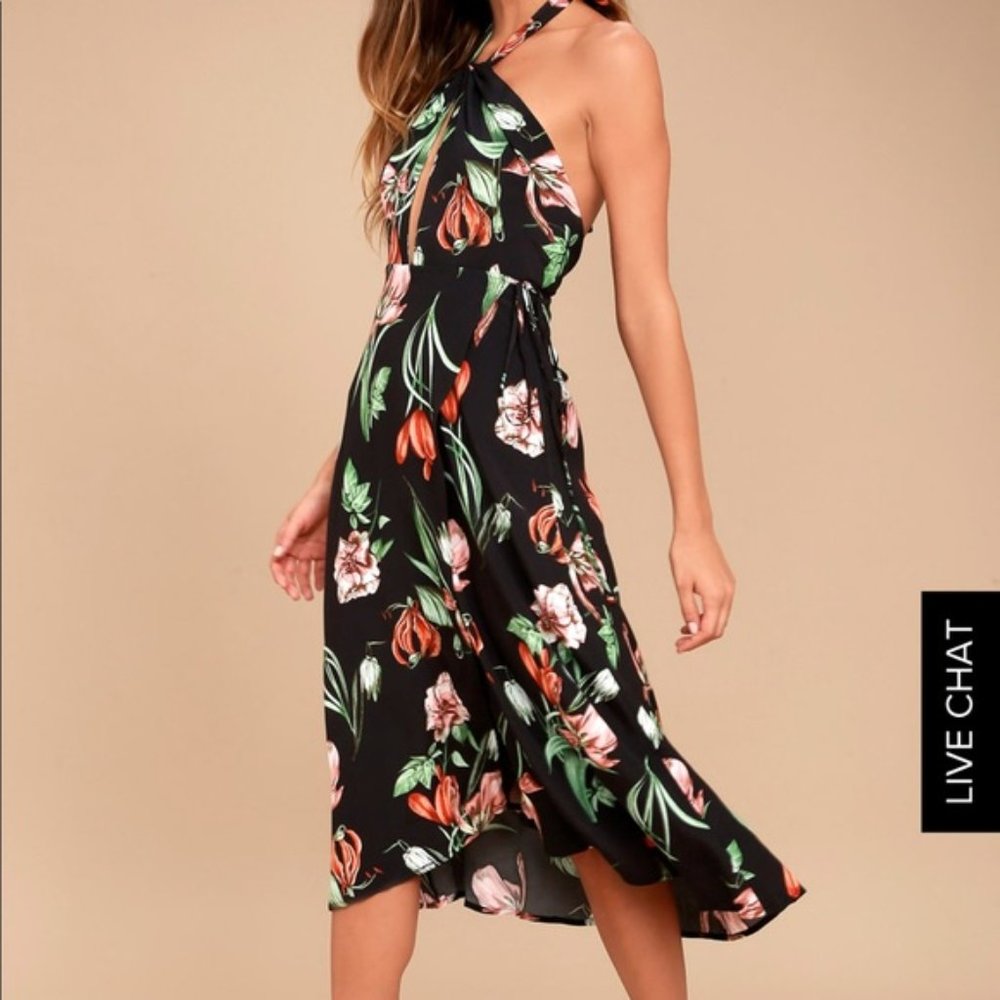ASTR The Label Luciana Floral Wrap Dress - Picture 3 of 6
